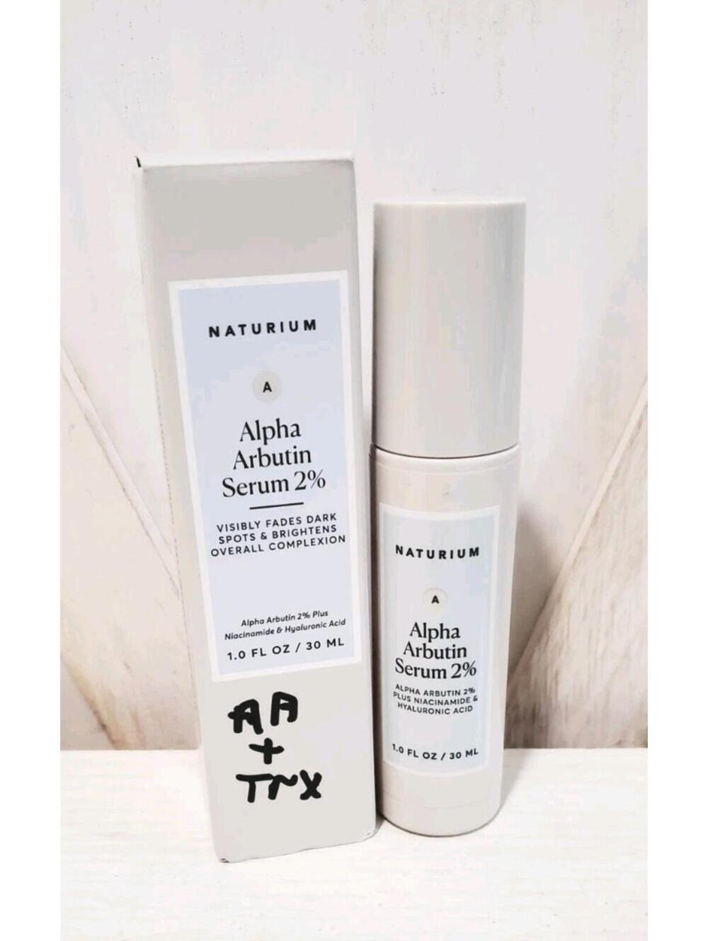 Naturium Alpha Arbutin Serum 2% with Alpha Arbutin, Niacinamide & Lemon, Face &